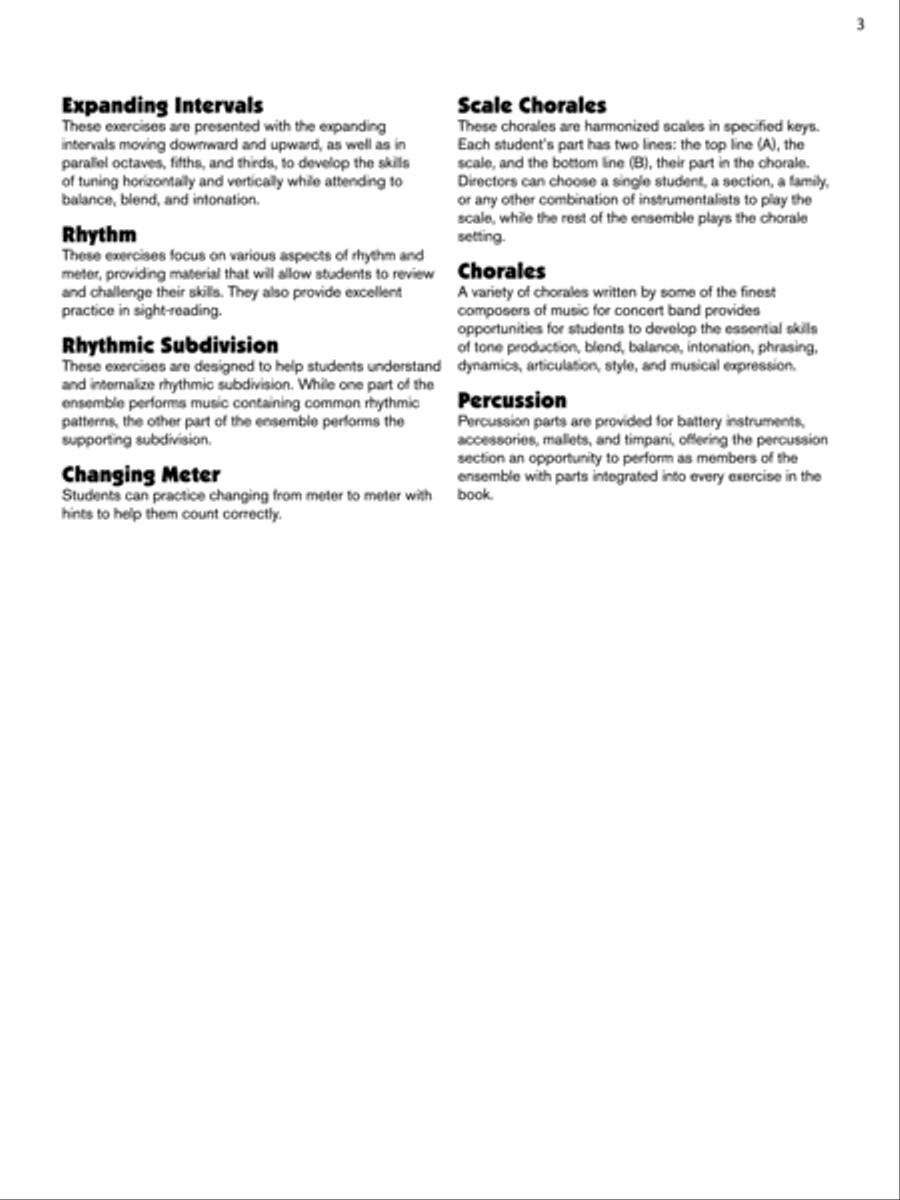 Sound Innovations for Concert Band -- Ensemble Development for Advanced Concert Band Concert Band Methods scores gallery preview page 4