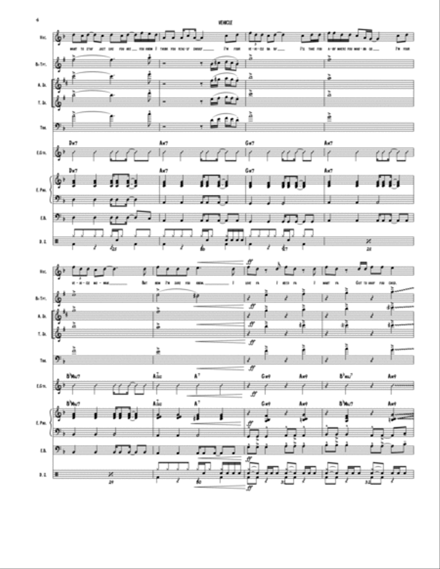 Vehicle Jazz Ensemble scores gallery preview page 4
