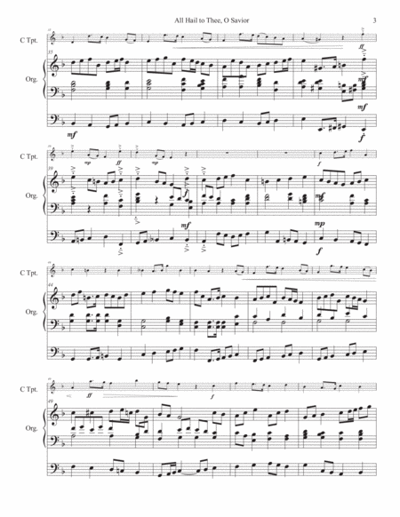 All Hail to Thee, O Savior - processional for C trumpet and Organ image number null