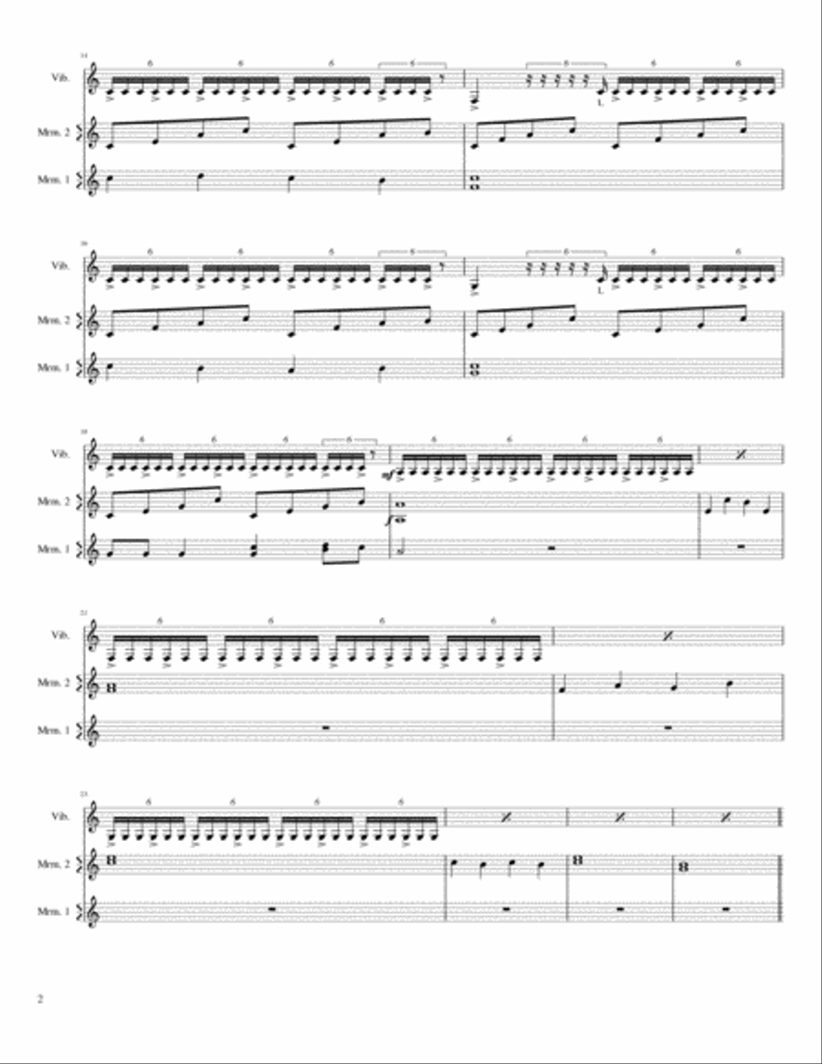 Honored Rolls Honored Rolls Percussion Ensemble scores gallery preview page 2