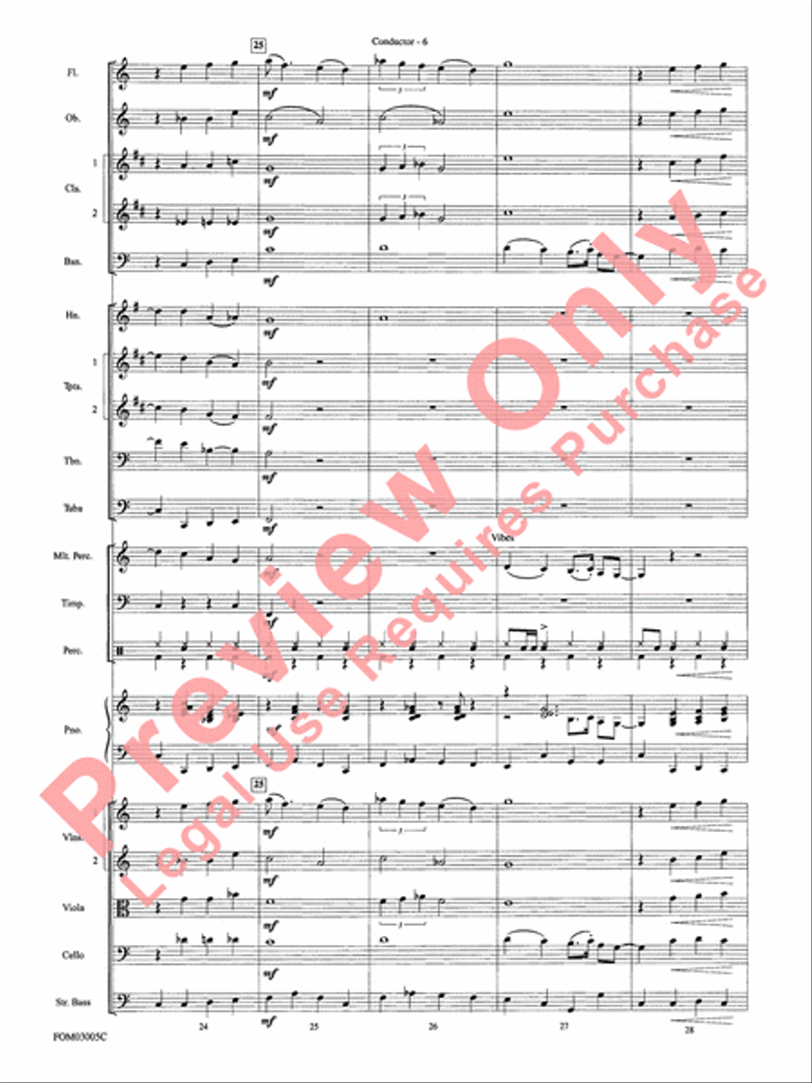 New York, New York, Theme from Full Orchestra scores gallery preview page 8