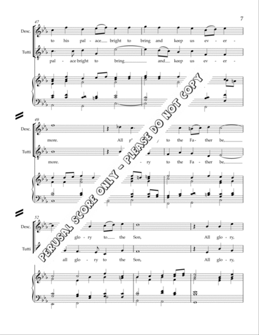 Ye Choirs Of New Jerusalem 4-Part scores gallery preview page 7