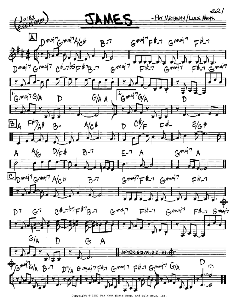 James Piano scores gallery preview page 1