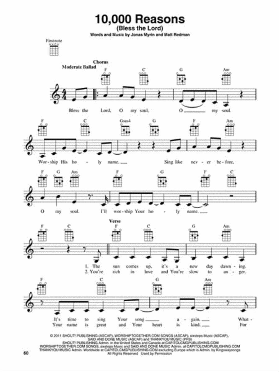 Worship Hits for Ukulele Ukulele scores gallery preview page 4