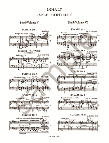 Selected Piano Works -- Sonatas Nos. 1-5