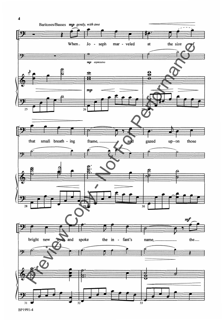 The Hands That First Held Mary's Child - T(T)BB 3-Part scores gallery preview page 5
