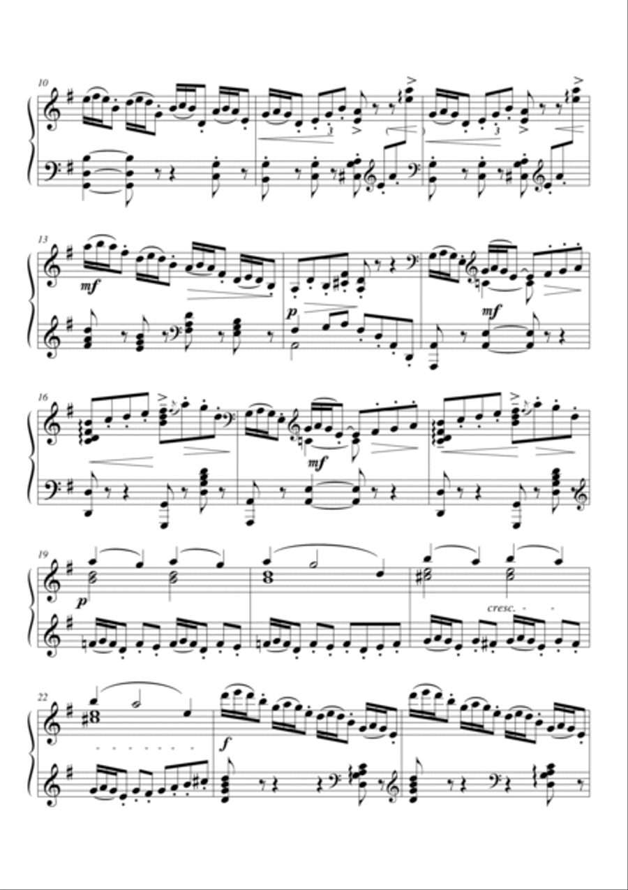 Debussy-Arabeske No.2 for piano solo Piano Solo scores gallery preview page 3