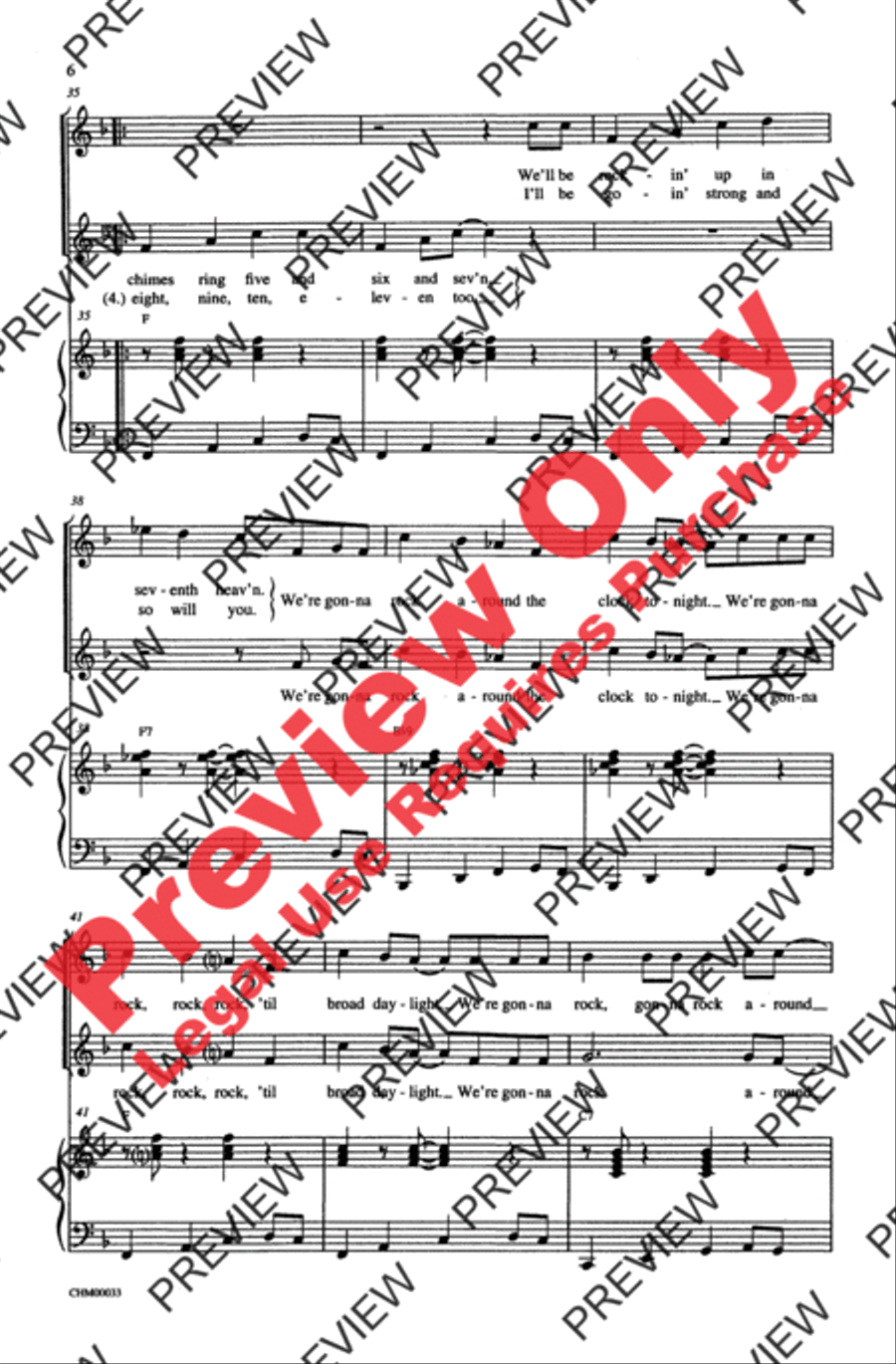 Rock Around the Clock 2-Part scores gallery preview page 6