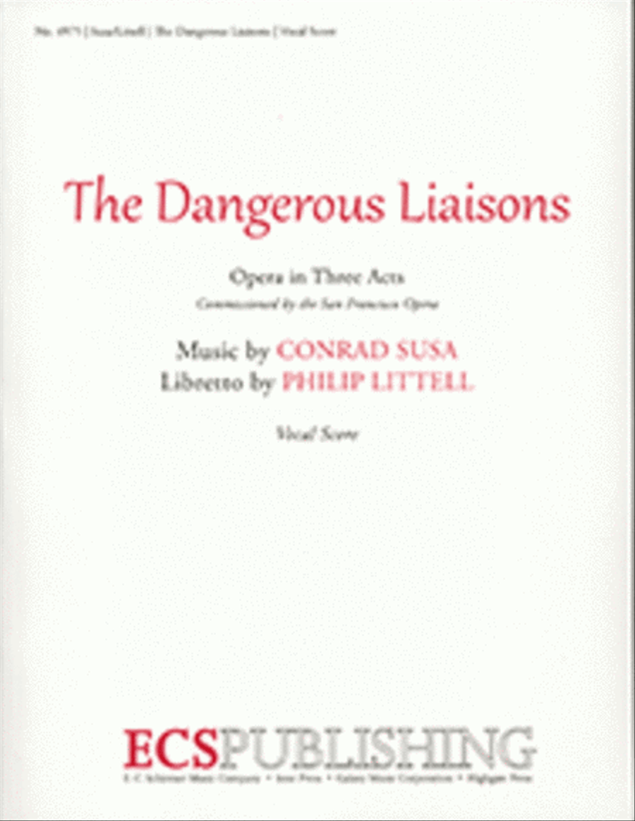 The Dangerous Liaisons (Piano/Vocal Score)