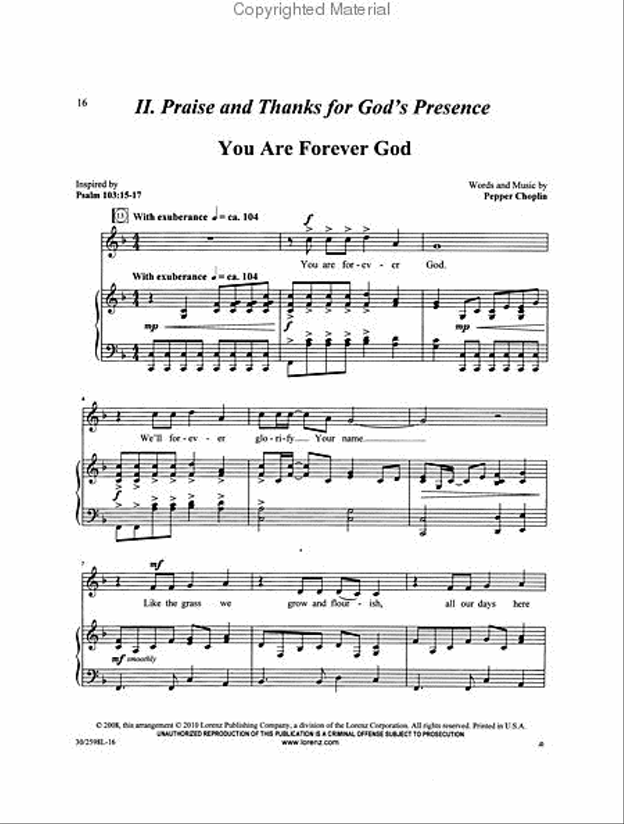Forever God Medium Voice scores gallery preview page 3