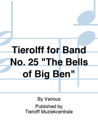 Book cover for Tierolff for Band No. 25 "The Bells of Big Ben"