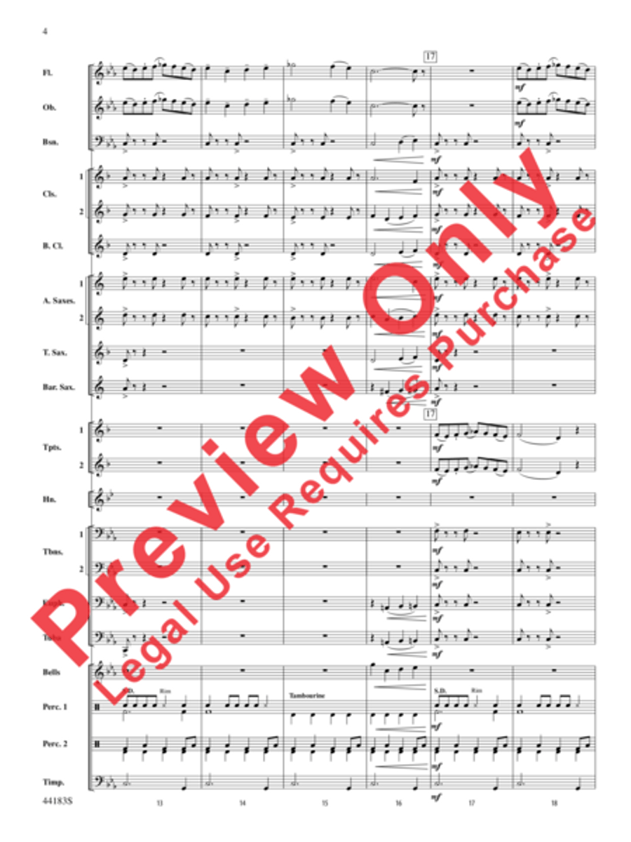 Cobra Dance Cobra Dance Concert Band scores gallery preview page 5