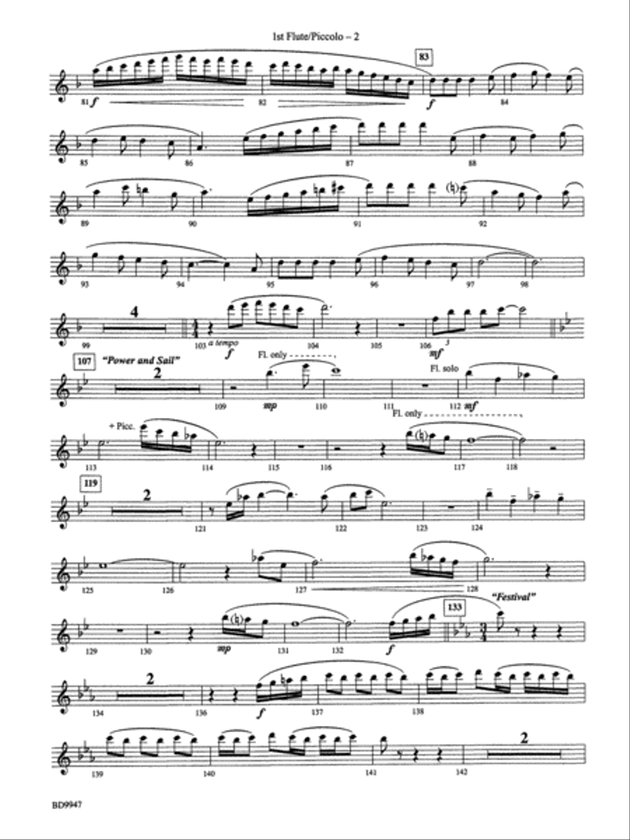 Chesapeake: Flute Chesapeake: Flute Concert Band scores gallery preview page 2