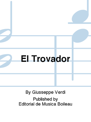 Book cover for El Trovador