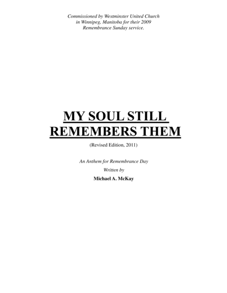 My Soul Still Remembers Them