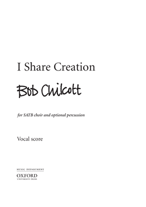 Book cover for I share creation