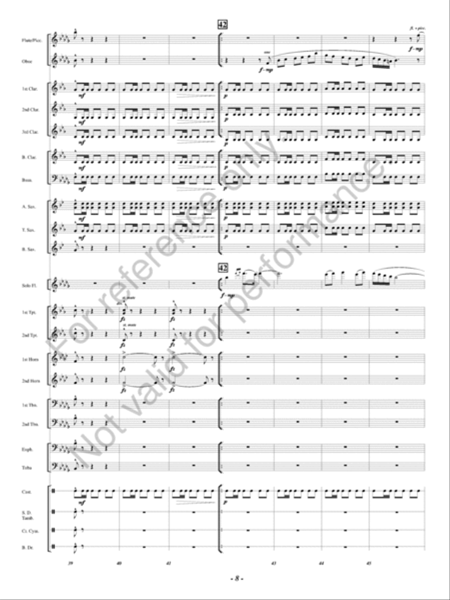 Open Thy Heart Concert Band scores gallery preview page 9