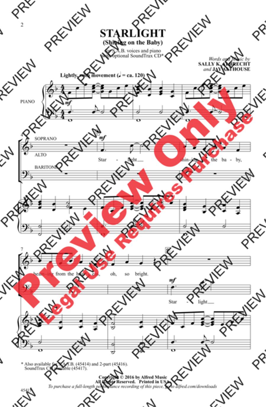 Starlight 3-Part scores gallery preview page 2