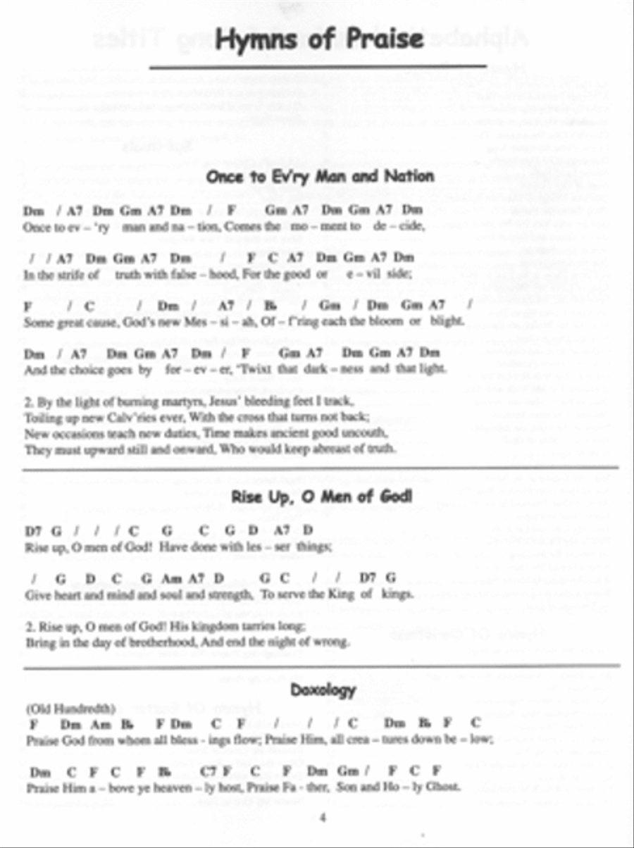 A Treasury of Hymns and Spirituals Piano scores gallery preview page 3