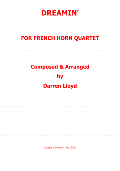 Dreamin' - French Horn quartet image number null