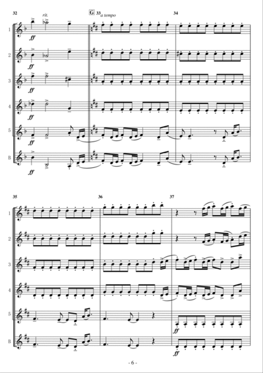 How Far I'll Go How Far I'll Go Woodwind Ensemble scores gallery preview page 6
