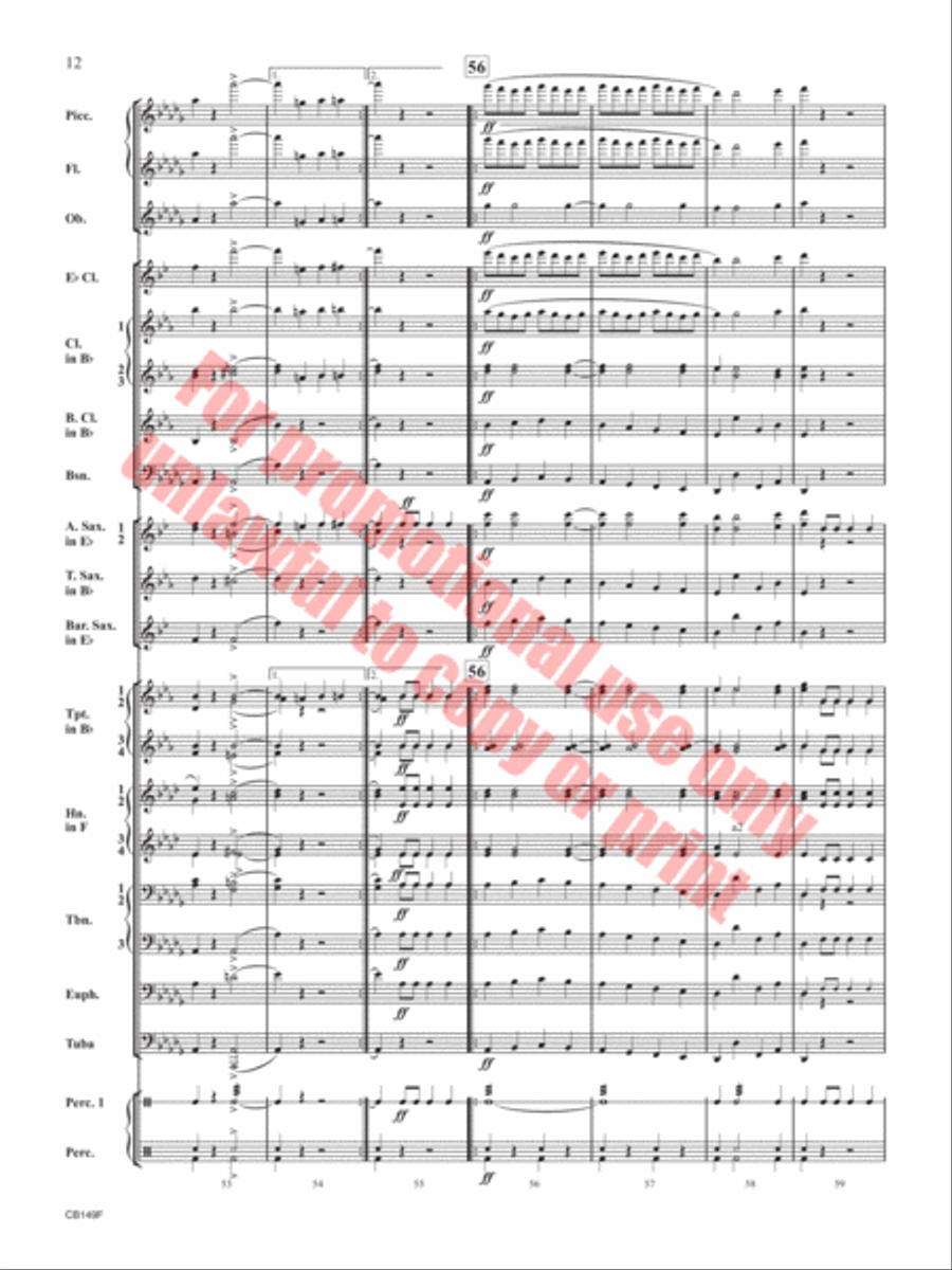 The Black Mask The Black Mask Concert Band scores gallery preview page 13
