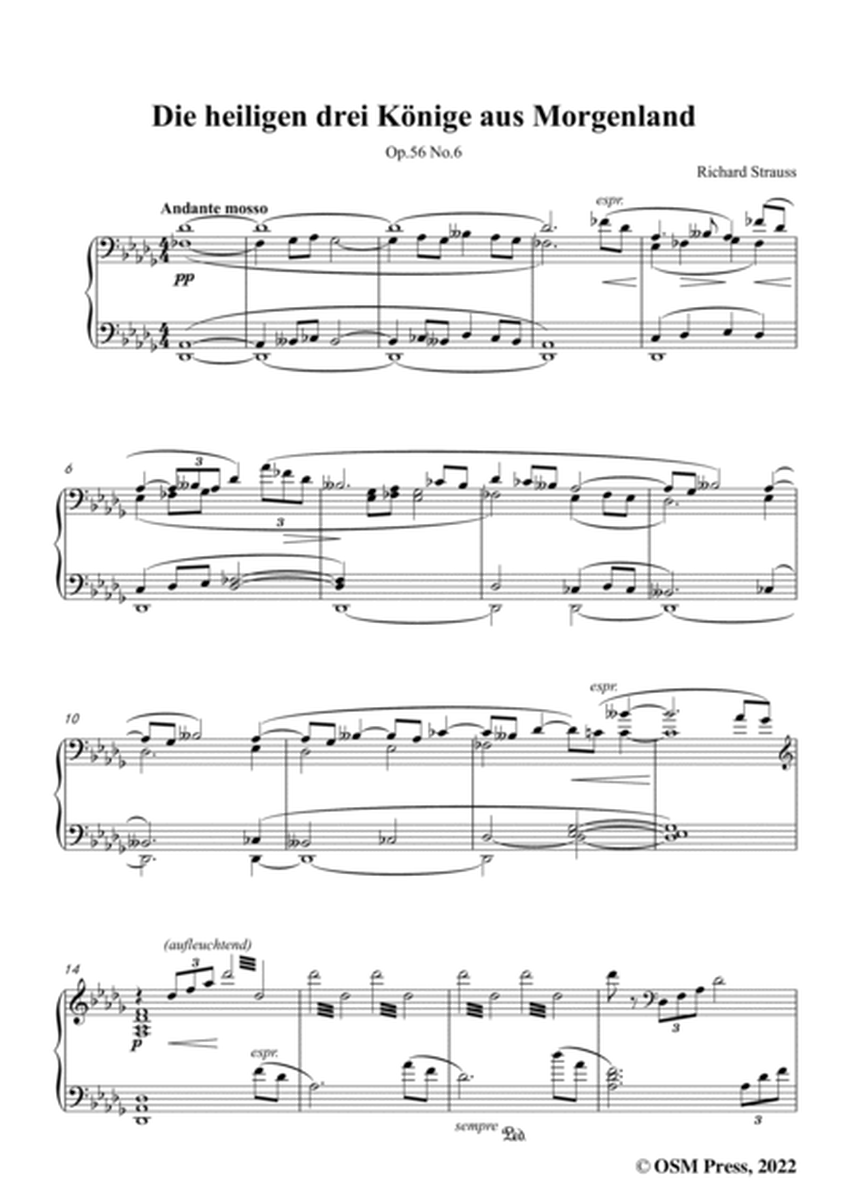 Richard Strauss-Die heiligen drei Könige aus Morgenland,in D flat Major image number null