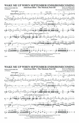 Wake Me Up When September Ends / Homecoming: Tonal Bass Drum