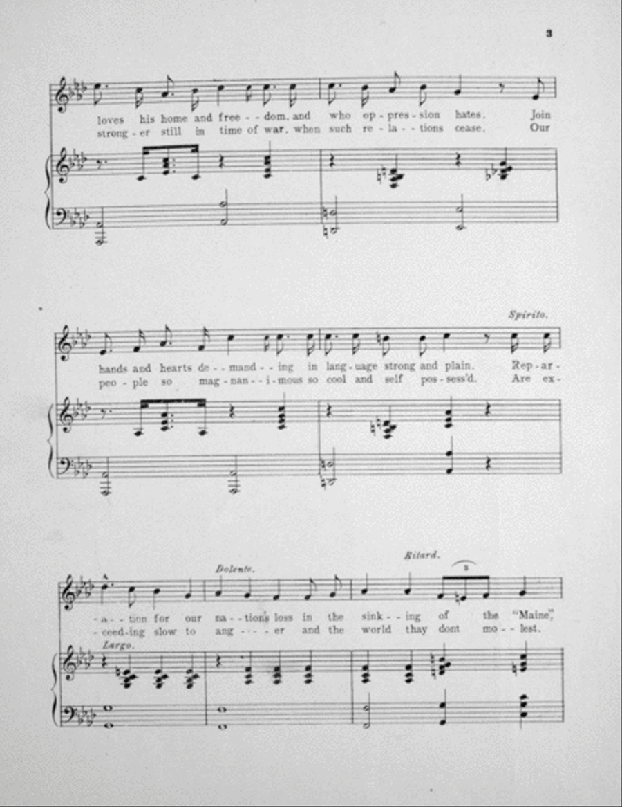 The Sinking of the Maine Voice scores gallery preview page 3