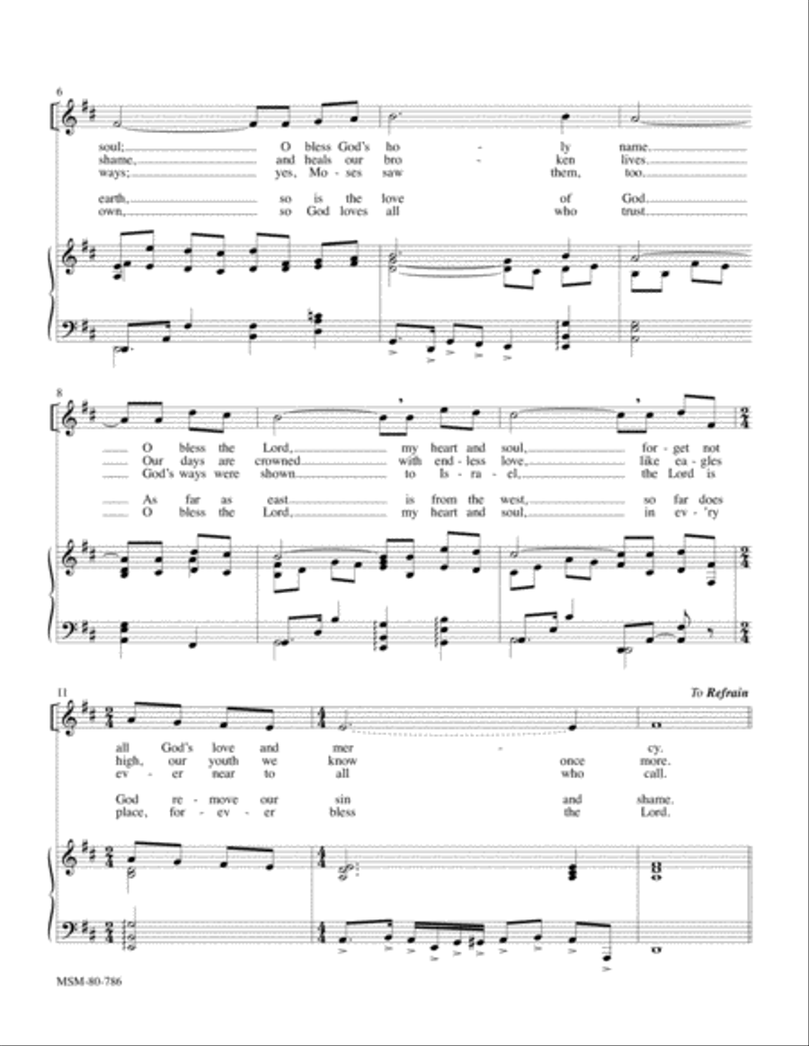 Psalm 103 Psalm 103 4-Part scores gallery preview page 2