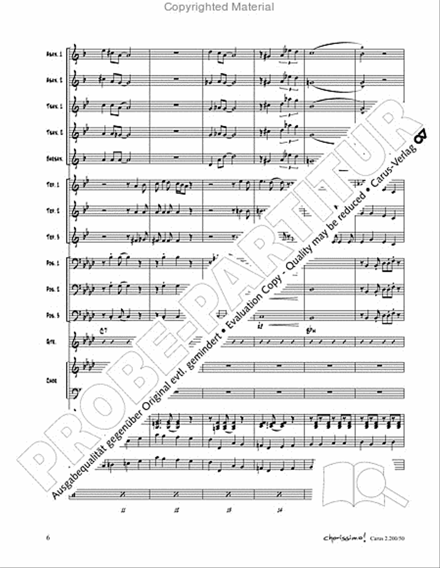 Chorissimo. Instrumentale Begleitarrangements fur Small Bigband, Vol. 3 Big Band scores gallery preview page 4