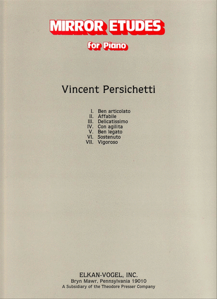 Mirror Etudes Chamber Music scores gallery preview page 1