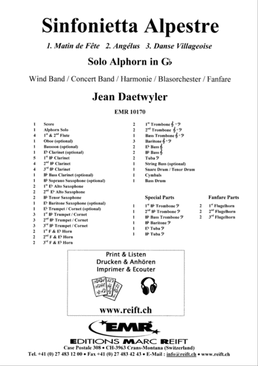Sinfonietta Alpestre Sinfonietta Alpestre Concert Band scores gallery preview page 2