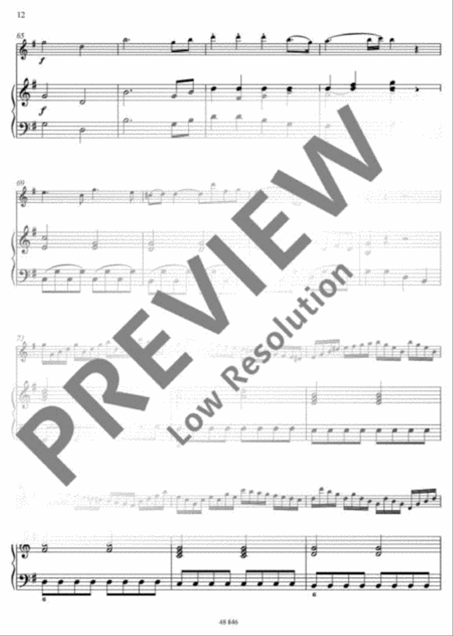 Sonata G major Sonata G major Flute scores gallery preview page 13