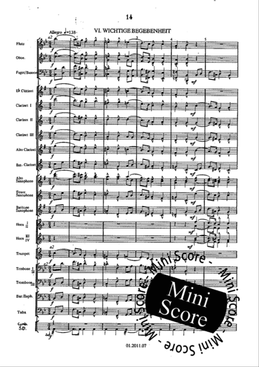 Kinderszenen Concert Band scores gallery preview page 20