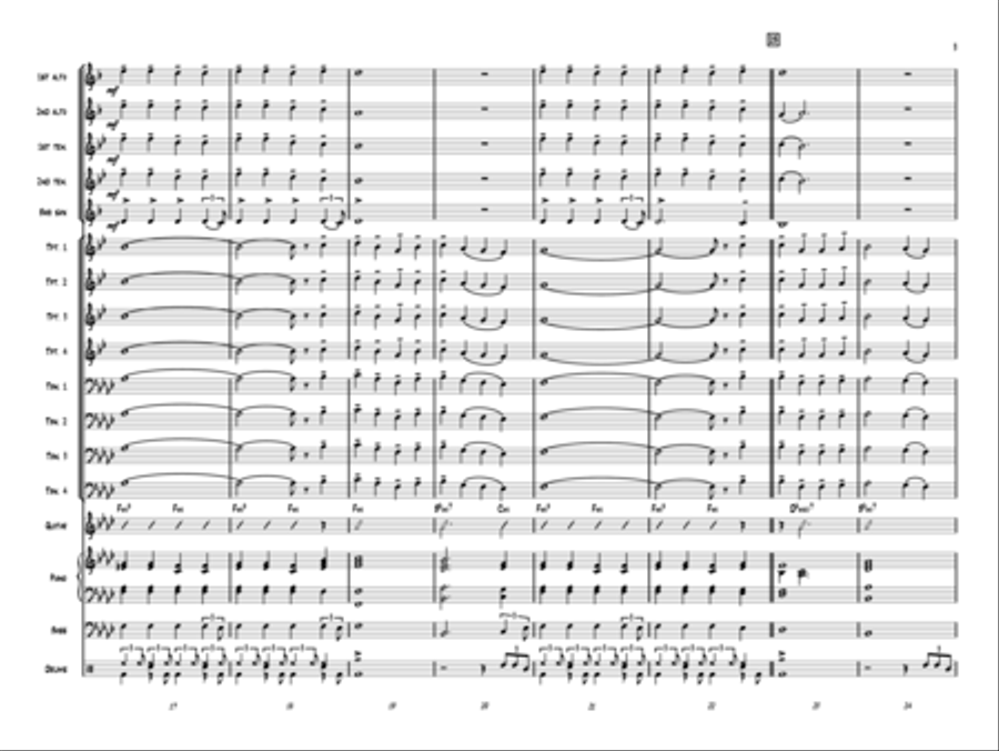 Christmas Fantasy for Jazz Band Jazz Ensemble scores gallery preview page 4