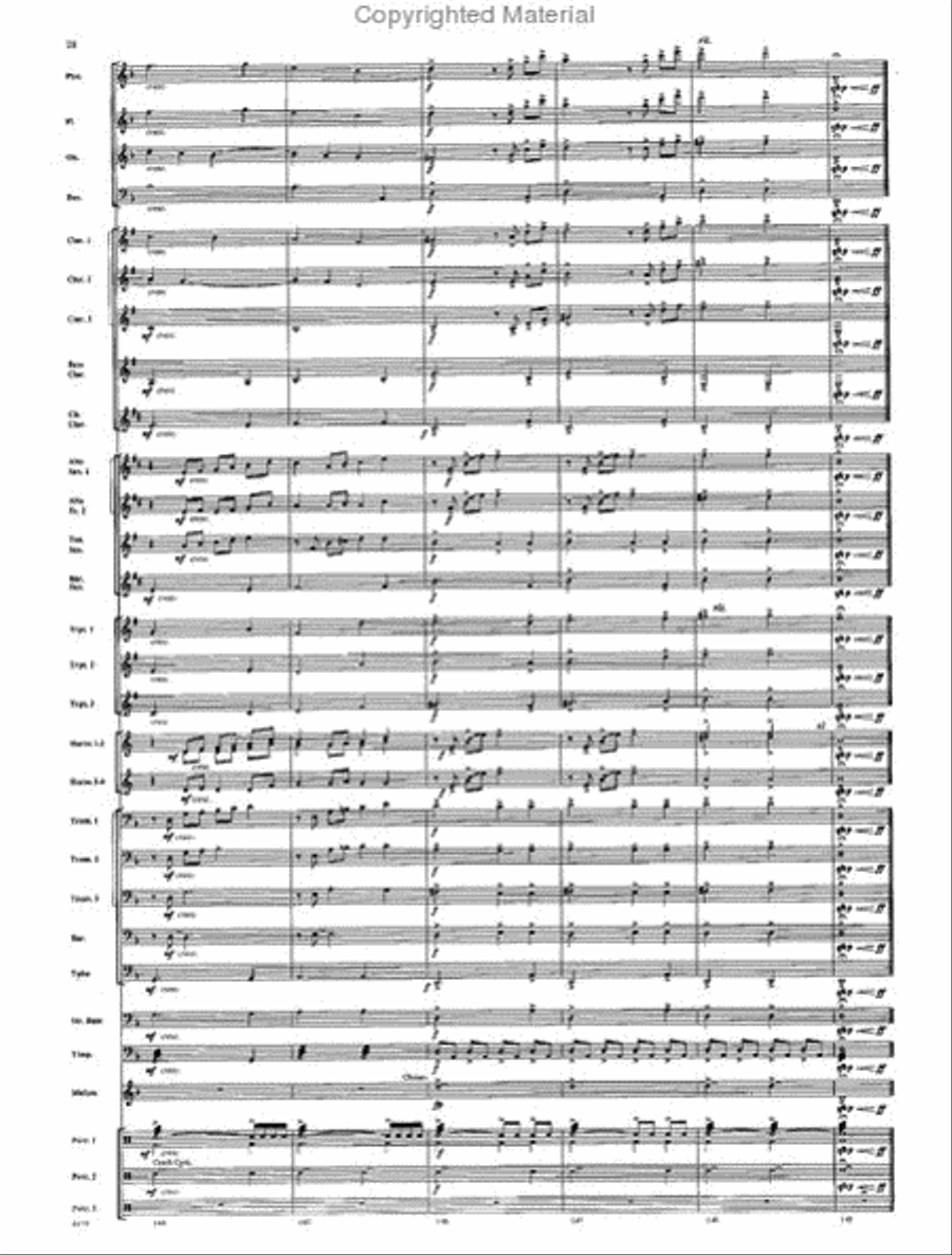 American Folk Fantasia Concert Band scores gallery preview page 29