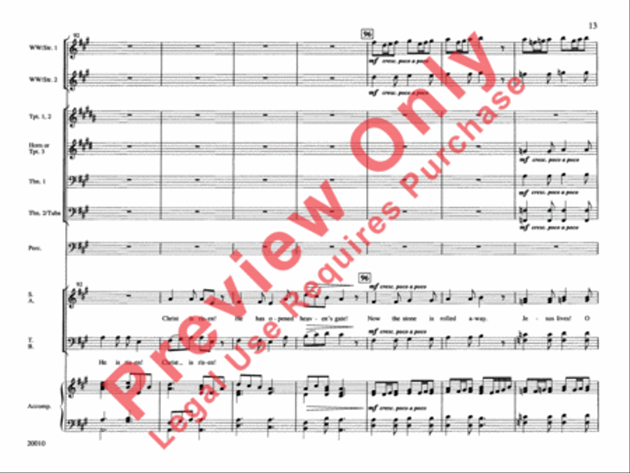 He Is Risen! Choir scores gallery preview page 14