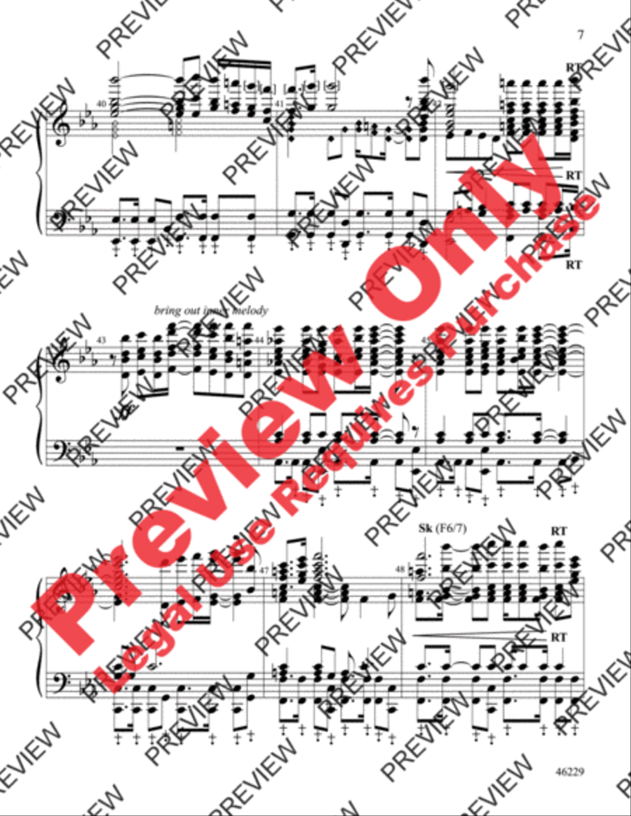 Aquarius/Let the Sunshine In (from Hair) Handbell Choir scores gallery preview page 7