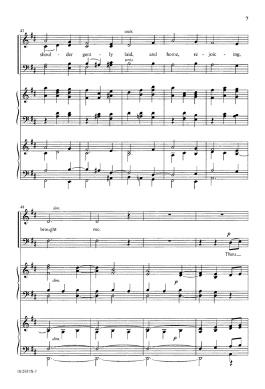 The King of Love My Shepherd Is 4-Part scores gallery preview page 7