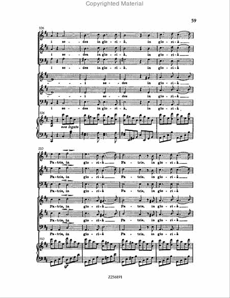 Te Deum, H 118 Choir scores gallery preview page 59