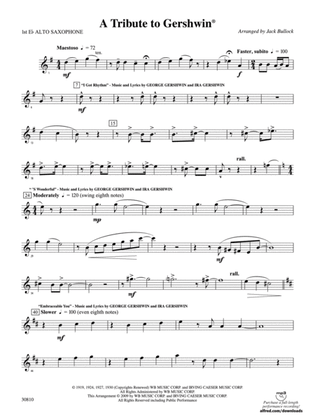 A Tribute to Gershwin: E-flat Alto Saxophone
