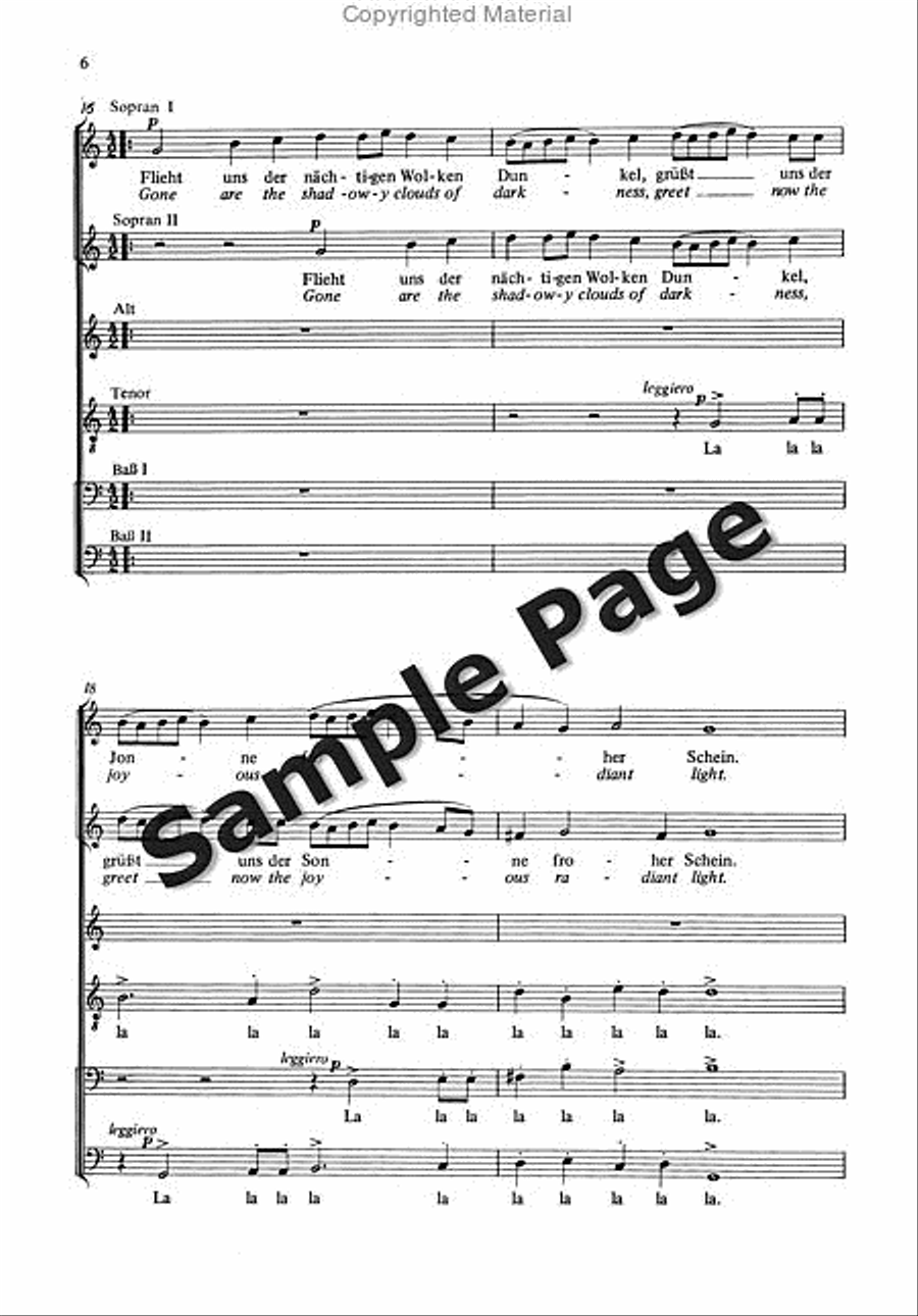 Monteverdi/orff Choere 2 Aus Orpheus Mixed Choir scores gallery preview page 7