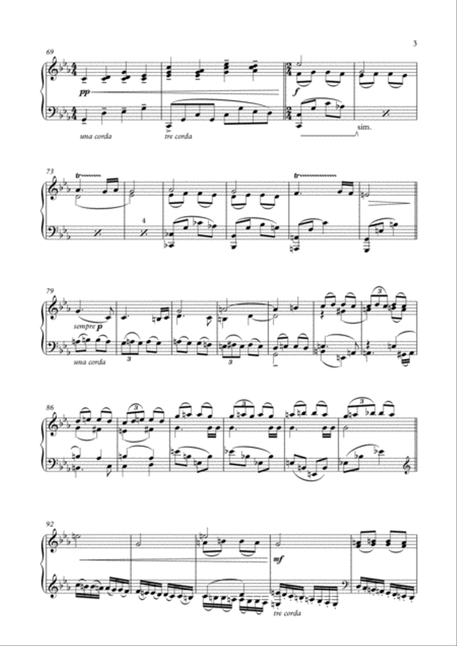 Romance No. 3 (2018) Romance No. 3 (2018) Piano Solo scores gallery preview page 3