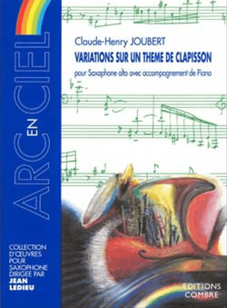 Variations sur un theme de Clapisson Alto Saxophone scores gallery preview page 1