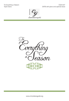 Book cover for To Everything a Season