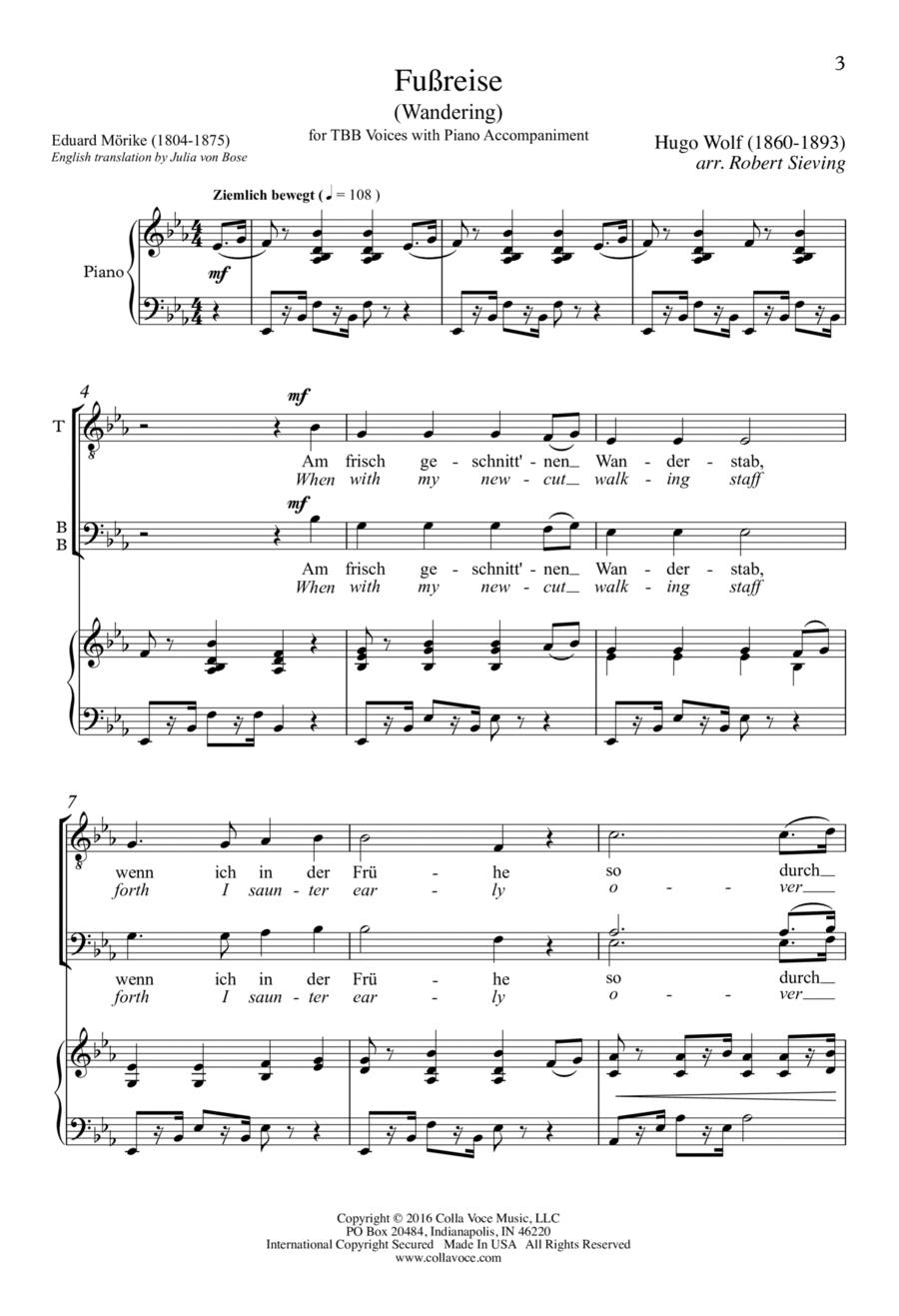 Fussreise TTBB scores gallery preview page 1