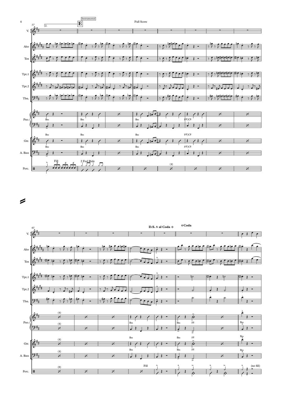Tu Vuo Fa L'americano Large Ensemble scores gallery preview page 4