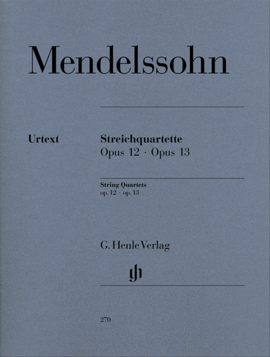 String Quartets Op. 12 and 13 String Quartet scores gallery preview page 1