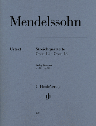 Book cover for String Quartets Op. 12 and 13